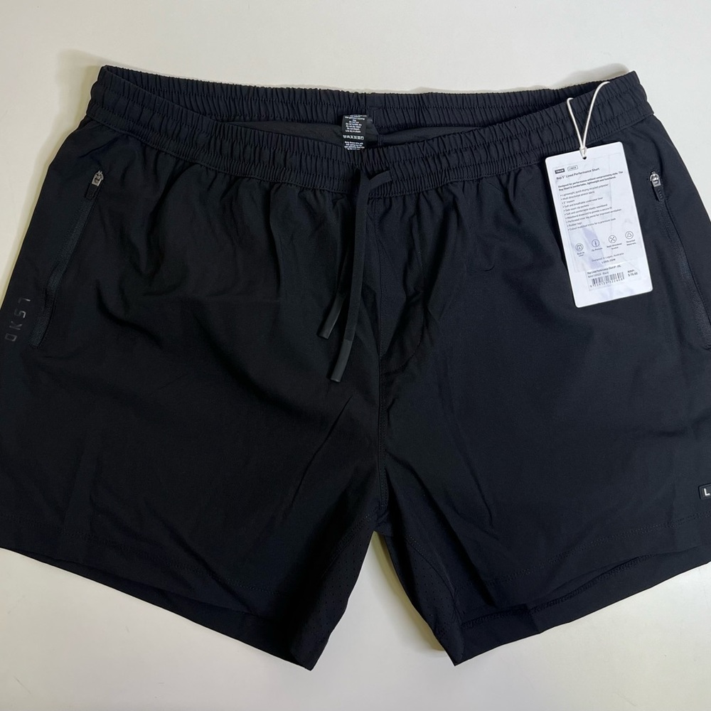lskd Rep 5 Lined Performance Short Men’s Black - Size 2XL NWT